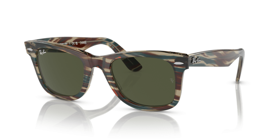 Ray-Ban - RB2140 - Wayfarer - 138731 - Fotocromatiche grigie a righe - immagine 7