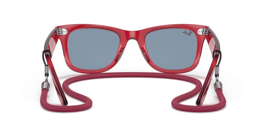 Ray-Ban - RB2140 - Wayfarer -  661456 - Rosso Trasparente - immagine 4