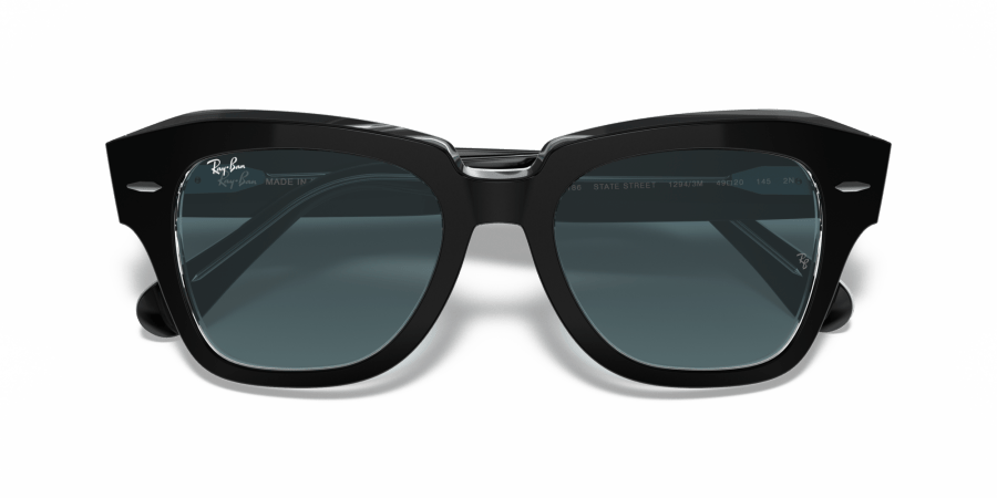 Ray-Ban - RB2186 - State street -  12943M - Nero su trasparente - immagine 6