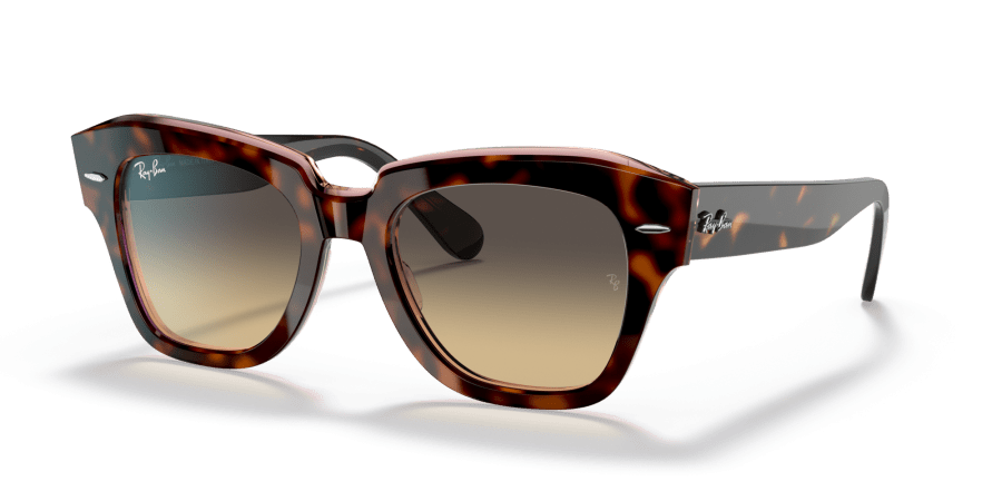 Ray-Ban - RB2186 - State street -  1324BG - Havana su rosa trasparente