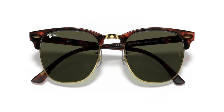 Ray-Ban - RB3016 - Clubmaster - W0366 - Tartarugato su oro - immagine 6