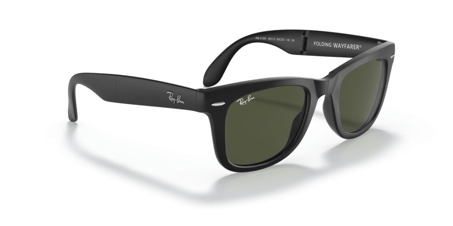 Ray-Ban - RB4105 - Folding wayfarer - 601S - Nero - immagine 3