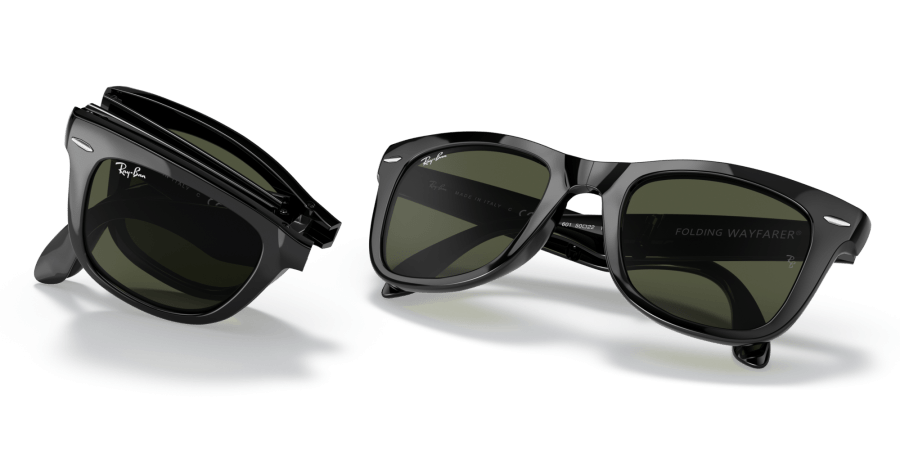 Ray-Ban - RB4105 - Folding wayfarer - 601 - Nero